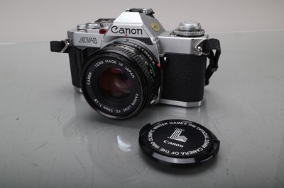Lot 197 - A Canon AV-1 SLR Camera
