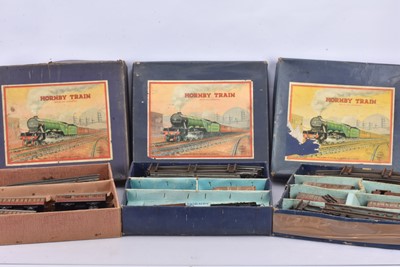 Lot 222 - Hornby 0 Gauge LMS Clockwork Train Sets