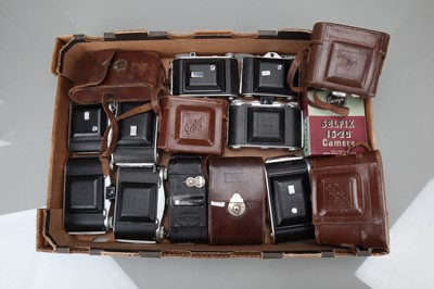 Lot 236 - A Tray of Ensign Folding Cameras