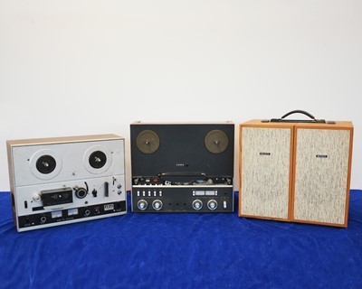 Lot 462 - Revox A77 / Akai 4000 / Sony TC-252W Reel to Reels