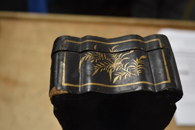 Lot 1 - A Chinese lacquered fan case