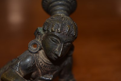 Lot 17 - A bronze figure of Krishna the Butter Thief