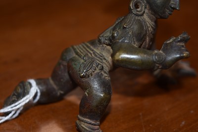 Lot 17 - A bronze figure of Krishna the Butter Thief