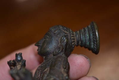 Lot 17 - A bronze figure of Krishna the Butter Thief