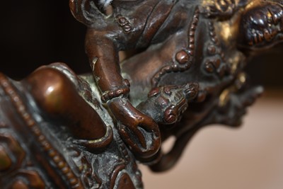Lot 19 - A bronzed Tibetan Buddhism Figure