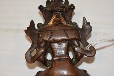 Lot 19 - A bronzed Tibetan Buddhism Figure