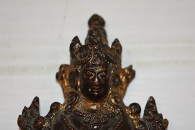 Lot 19 - A bronzed Tibetan Buddhism Figure