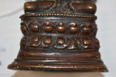 Lot 19 - A bronzed Tibetan Buddhism Figure