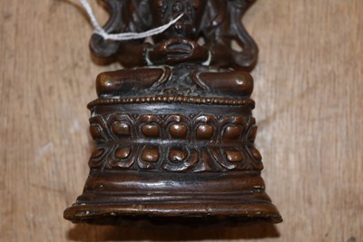 Lot 19 - A bronzed Tibetan Buddhism Figure