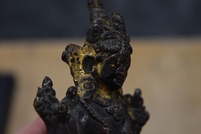 Lot 19 - A bronzed Tibetan Buddhism Figure