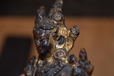 Lot 19 - A bronzed Tibetan Buddhism Figure