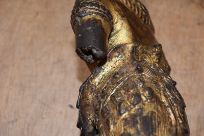 Lot 26 - A heavy bronze cast metal statue of a Hindu deity