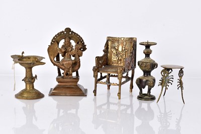 Lot 28 - A cast metal figure of Karthik