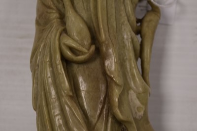 Lot 45 - A Chinese Soapstone carving of Guanyin