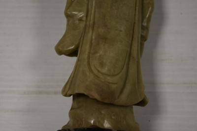 Lot 45 - A Chinese Soapstone carving of Guanyin