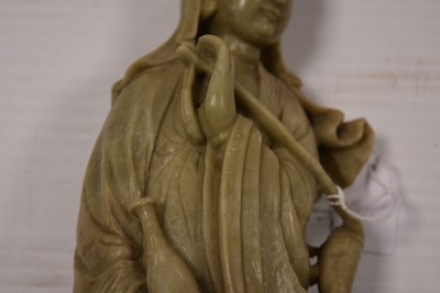Lot 45 - A Chinese Soapstone carving of Guanyin