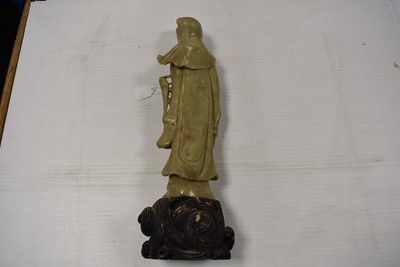 Lot 45 - A Chinese Soapstone carving of Guanyin