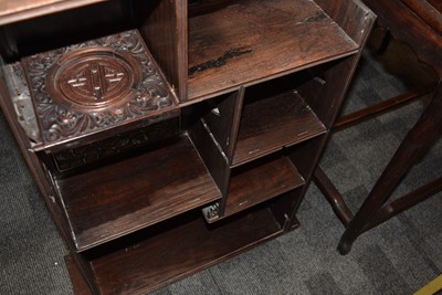 Lot 48 - A dark wood Oriental Display Cabinet