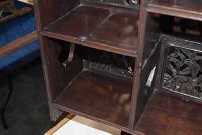 Lot 48 - A dark wood Oriental Display Cabinet