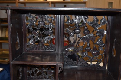 Lot 48 - A dark wood Oriental Display Cabinet