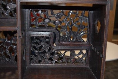 Lot 48 - A dark wood Oriental Display Cabinet