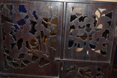 Lot 48 - A dark wood Oriental Display Cabinet