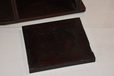 Lot 48 - A dark wood Oriental Display Cabinet