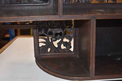 Lot 48 - A dark wood Oriental Display Cabinet
