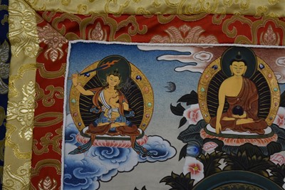 Lot 50 - A hand painted Tibetan Thangka