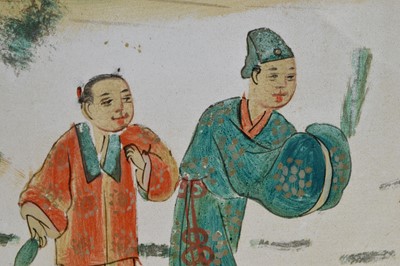 Lot 75 - A Chinese Reverse Glass painting