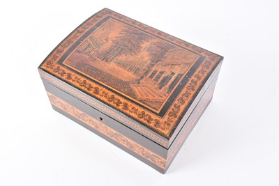 Lot 158 - A Tunbridge ware Coromandel Domed Box