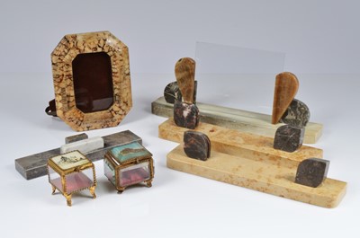 Lot 162 - Two small antique souvenir trinket boxes