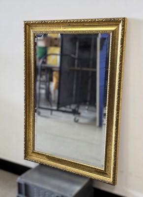 Lot 189 - Guilt framed bevel edged mirror