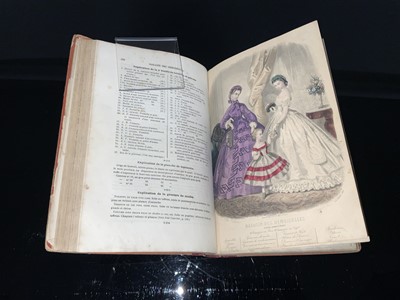 Lot 261 - French fashion journal "Magasin des Demoiselles" various editions 1862-1863 bound together