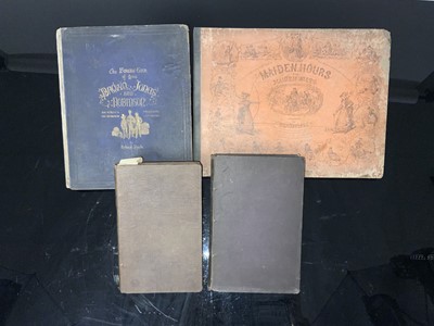 Lot 262 - 19th Century Victorian illustrated books "Maiden-Hours and Maiden-Wiles" designed by 'Beaujolais' [pseud  Hans Busk DL (1815-1882)]