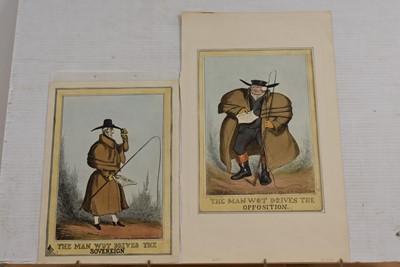 Lot 330 - A group of five George IV Regency caricature engravings after William Heath (1794-1840)