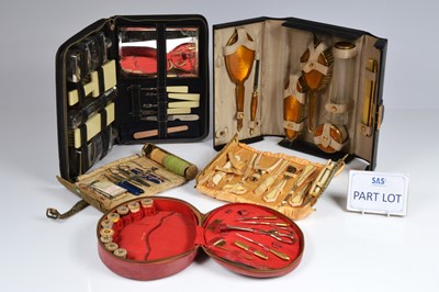Lot 683 - A celluloid art deco vanity set