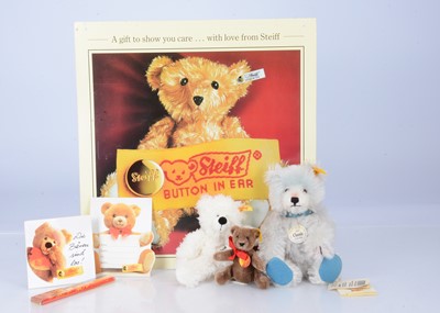 Lot 14 - Three Steiff yellow tag teddy bears