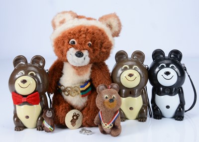 Lot 66 - 1980 Moscow Olympics mascot Misha teddy bear