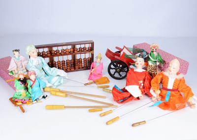 Lot 115 - A collection Chinese puppets