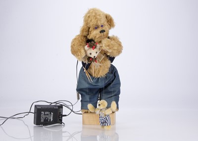 Lot 275 - A Wood-U- Like Sebastian mechanical artist teddy bear