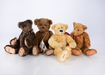 Lot 277 - Four artist/collectors teddy bears