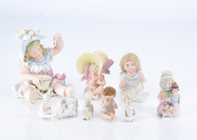 Lot 364 - German bisque children