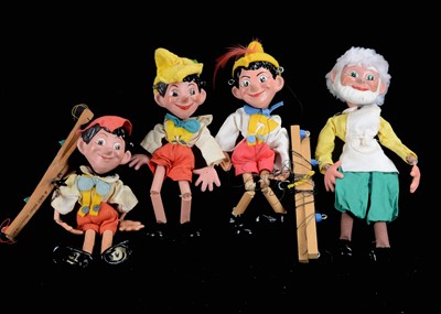 Lot 504 - Pelham Puppets Walt Disney Pinocchio and Gepetto SL Range Pinocchio