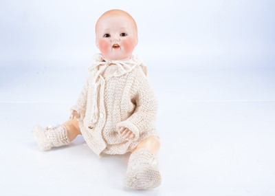 Lot 562 - A rare Ernst Heubach 415 bisque head character baby doll