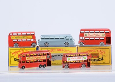 Lot 195 - Three boxed Matchbox Lesney 1-75 Series Public Service Vehicle Models
