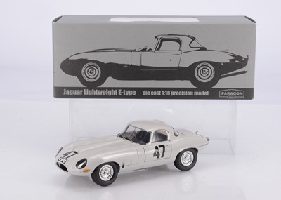 Lot 308 - A Paragon Models 1:18 Scale 1963 Jaguar Lightweight E-Type No.1 "Coombs 4 WPD"