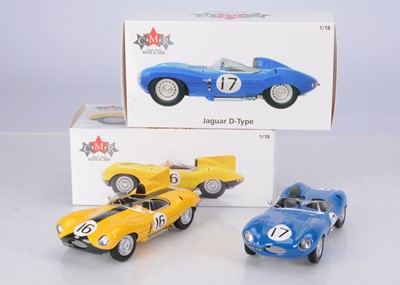 Lot 312 - CMR 1:18 Scale Jaguar D-Type Models