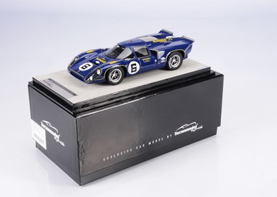 Lot 335 - A Tecnomodel Mythos Series 1:18 Scale Lola T70 MK3B GT Daytona 24h 1969 #6 Winner Team Sunoco (Donohue-Parsons-Bucknum)