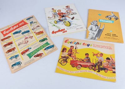 Lot 495 - Four scarce Lines Brothers Toy Catalogues from its overseas subsidiary companies